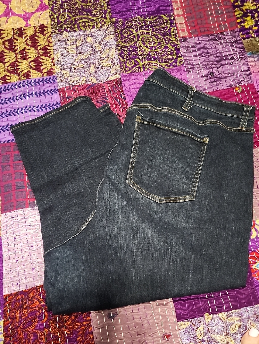 Torrid Dark Indigo Skinny Crop Jeans